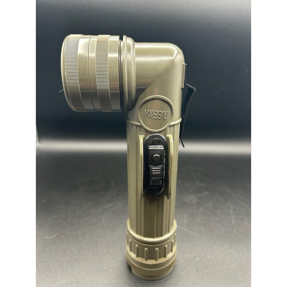 Authentic Fulton Military Angle Head Flashlight MX991/U Working Complete